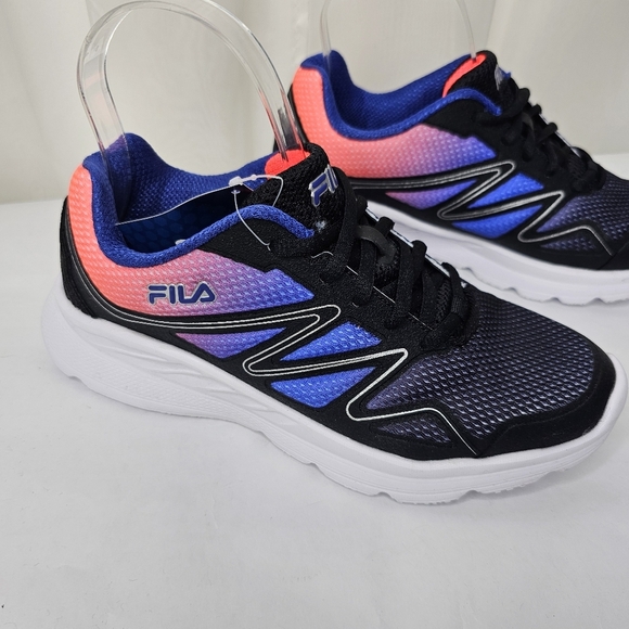 Fila Memory Panorama Athletic Sneakers Black Blue Coral Size 8 NWT - Picture 3 of 12